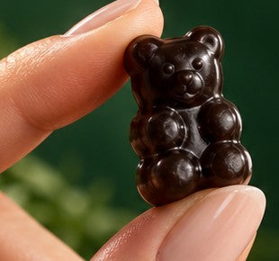 Gummy à l'huile de nigelle en gros plan